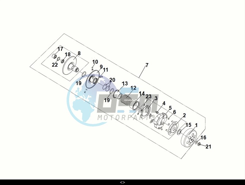 DRIVEN PULLEY ASSY