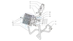 Ark LC RACING- Color: Red-White 200 drawing Cooling system