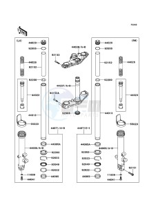 ER-6f EX650A7F GB XX (EU ME A(FRICA) drawing Front Fork