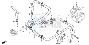 VT1100C2 drawing WATER PIPE (VT1100CS/CT)