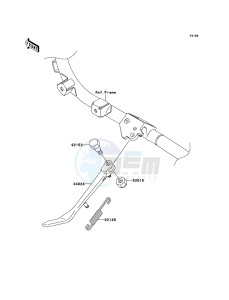 VN1700 CLASSIC VN1700E9F GB XX (EU ME A(FRICA) drawing Stand(s)