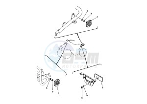 ATV 350 drawing REFLEX REFLECTOR