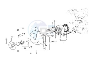 Hexagon GTX 125-180 drawing Flywheel magneto