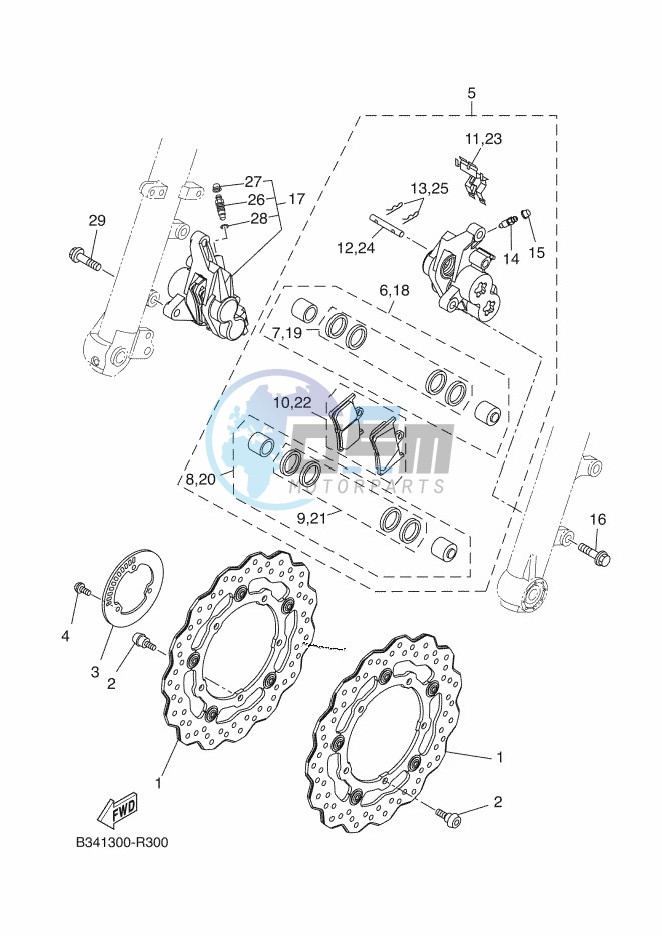 FRONT BRAKE CALIPER