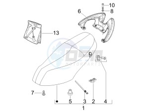 Zip & Zip 50 Fly 100 drawing Saddle/seats