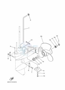 FT9-9LEX drawing LOWER-CASING-x-DRIVE-2