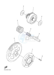 YZ250FX (B29C B29D B29E B29E B29F) drawing STARTER CLUTCH