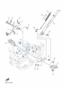 WR250F (2GBM) drawing STAND & FOOTREST