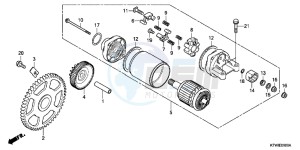 SH300B drawing STARTING MOTOR