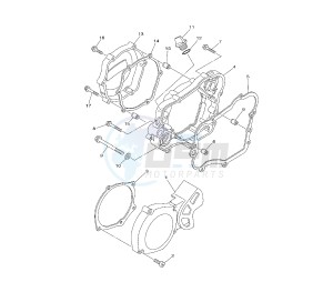 YZ 85 drawing CRANKCASE COVER