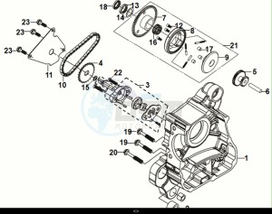 FIDDLE IV 125 LC ABS (XG12WW-EU) (M0) drawing R CRANK CASE-OIL PUMP ASSY