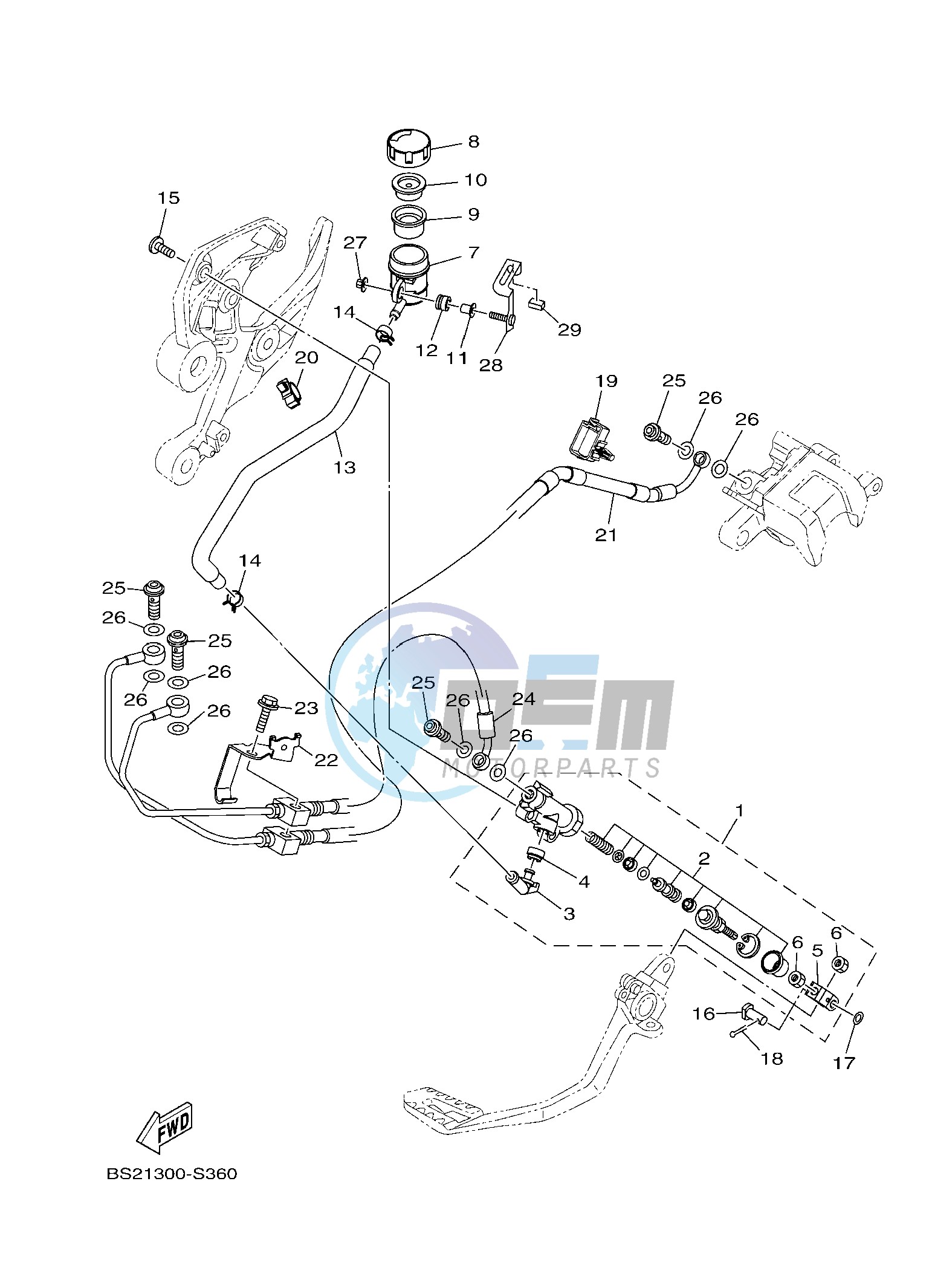 REAR MASTER CYLINDER