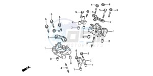 NTV650 drawing CAMSHAFT HOLDER