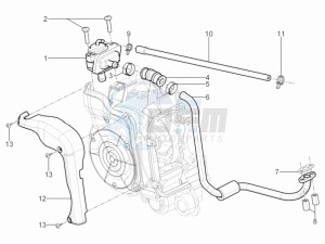 SR Motard 125 4t e3 drawing Secondairy air box