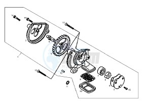 DXR QUAD - 250 cc drawing OIL PUMP