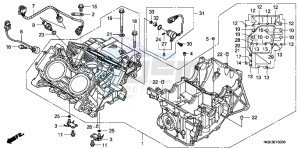 VFR1200FB drawing CRANKCASE (VFR1200F)