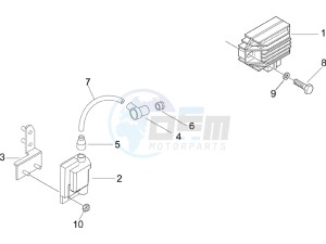 Liberty 50 4t drawing Voltage Regulators - Electronic Control Units (ecu) - H.T. Coil