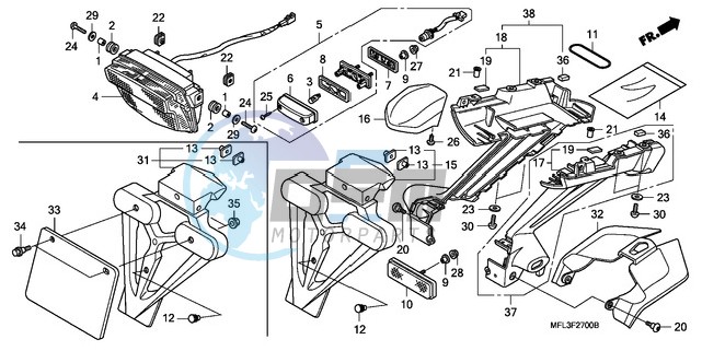 TAILLIGHT (CBR1000RR8,9/R A9)