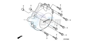 CB1000RA UK - (E / MPH) drawing A.C. GENERATOR COVER