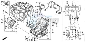 CBF1000S drawing CRANKCASE