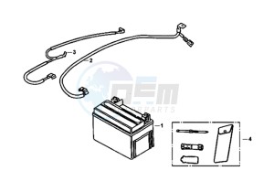 FIDDLE III 125I L5-L6 drawing BATTERY / TOOLKIT