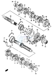 GSF1200A (E18) drawing TRANSMISSION