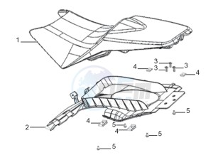 STX 150 drawing Saddle and rear fender