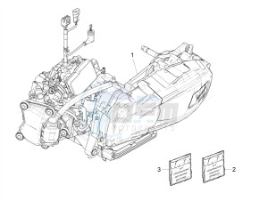 GTV 300 HPE SEI GIORNI IE E4 ABS (NAFTA) drawing Engine, assembly