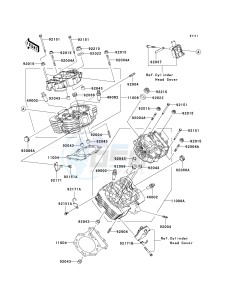 VN 1600 F [VULCAN 1600 MEAN STREAK] (6F) F6F drawing CYLINDER HEAD