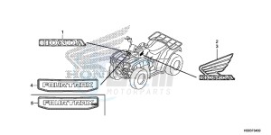 TRX250TMH Europe Direct - (ED) drawing MARK/EMBLEM