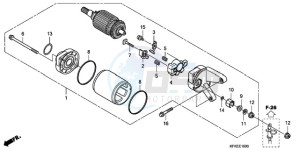 VTR2509 Australia - (U / MK) drawing STARTER MOTOR