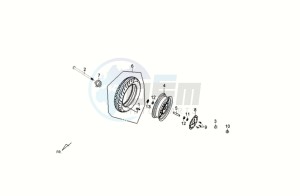 CROX 50 drawing FRONT WHEEL