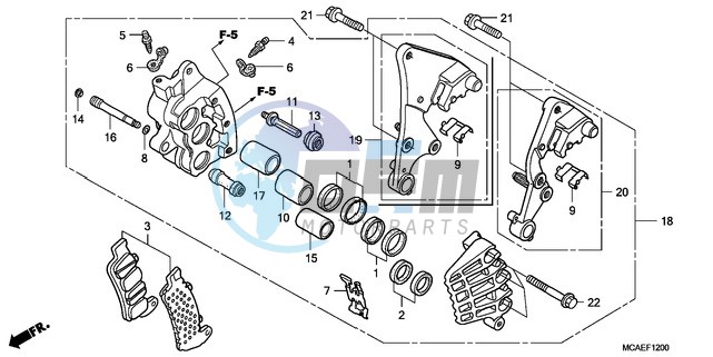 R. FRONT BRAKE CALIPER