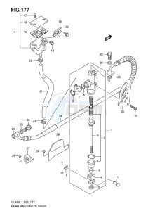 DL 650 V-STROM EU-UK drawing REAR MASTER CYLINDER