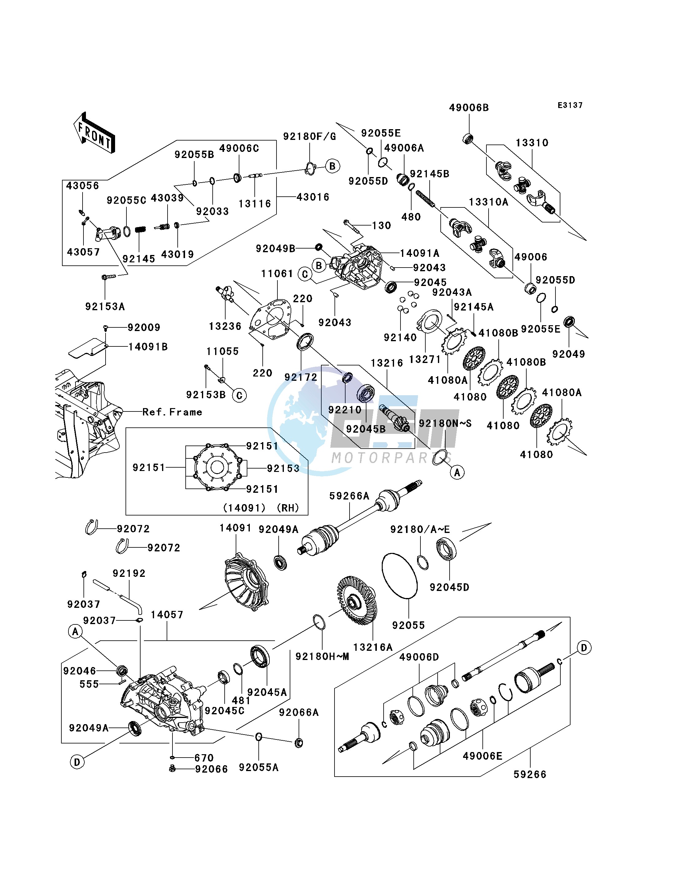 DRIVE SHAFT-REAR