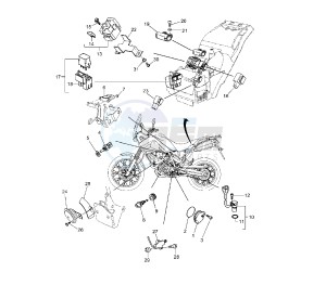 XT Z TENERE 660 drawing ELECTRICAL DEVICES