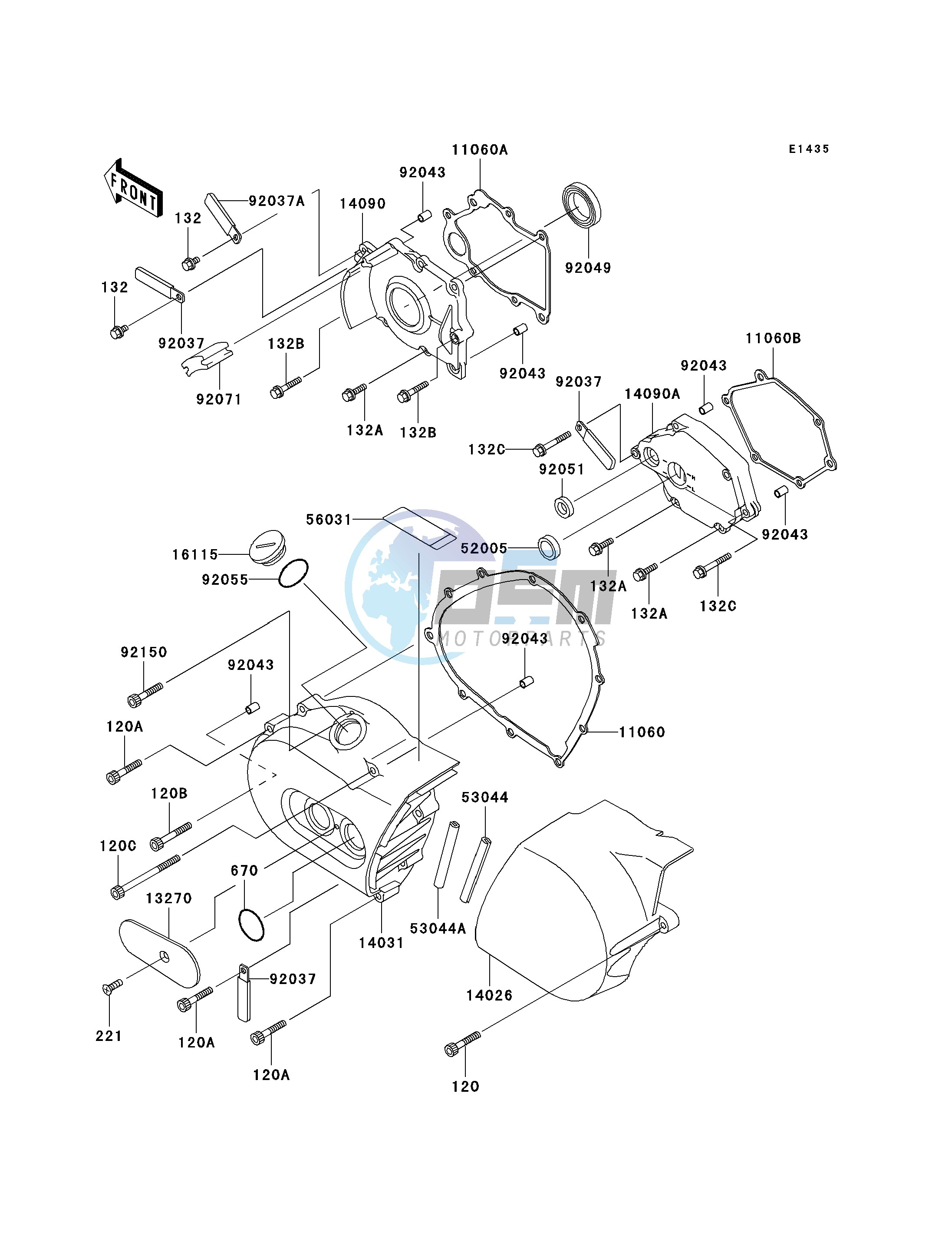 LEFT ENGINE COVER-- S- -