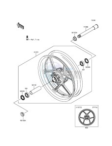 NINJA_ZX-6R_ABS ZX636FEF FR GB XX (EU ME A(FRICA) drawing Front Hub