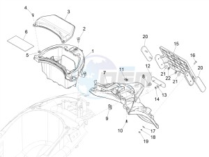 Liberty 125 iGet 4T 3V ie ABS (APAC) drawing Rear cover - Splash guard