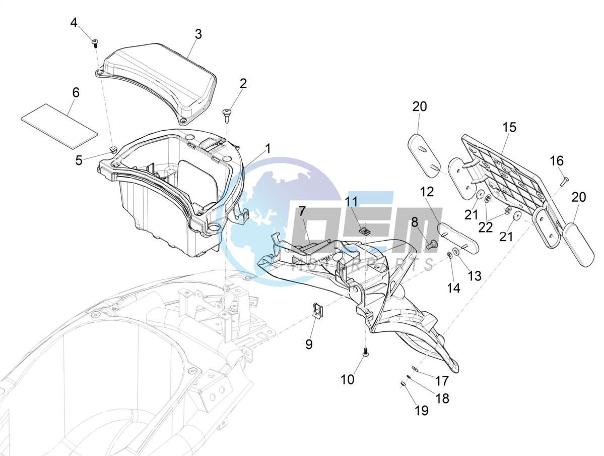 Rear cover - Splash guard