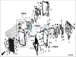 CRF1000DH 2ED - (2ED) drawing RADIATOR