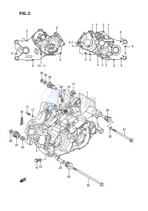 LT-F250 (E3) drawing CRANKCASE