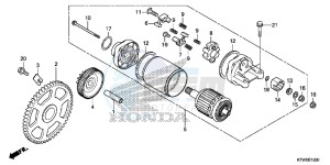 SH300RE SH300RE UK - (E) drawing STARTING MOTOR