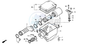 TRX300EX FOURTRAX 300 EX drawing AIR CLEANER