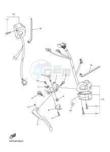 FZ8-S FZ8 FAZER 800 (42PN) drawing HANDLE SWITCH & LEVER