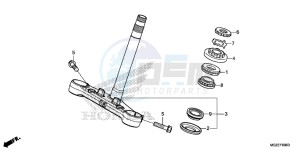 CB500FAD CB500F ABS Continue » UK - (E) drawing STEERING STEM