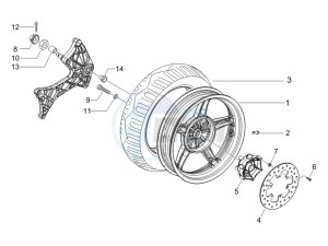 Runner 200 VXR 4t drawing Rear Wheel