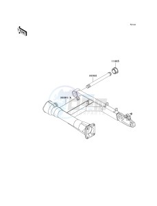 VN 1600 D [VULCAN 1600 NOMAD] (D6F-D8FA) D8F drawing SWINGARM