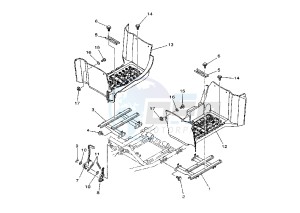 YFM FW KODIAK 400 drawing STAND-FOODREST