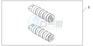 VT1100C2 drawing RIDER FOOT PEG R&L